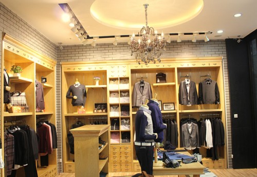 枫索男装店铺展示