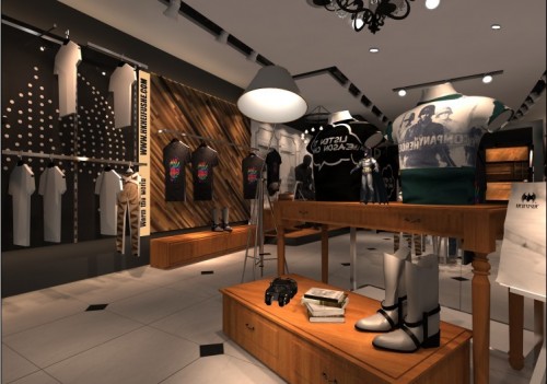 黑蝠社男装店铺形象