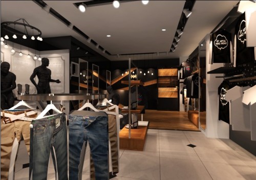 黑蝠社男装店铺形象