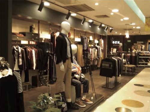 OXN男装店铺形象