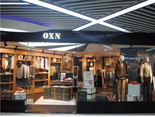 OXN男装店铺形象