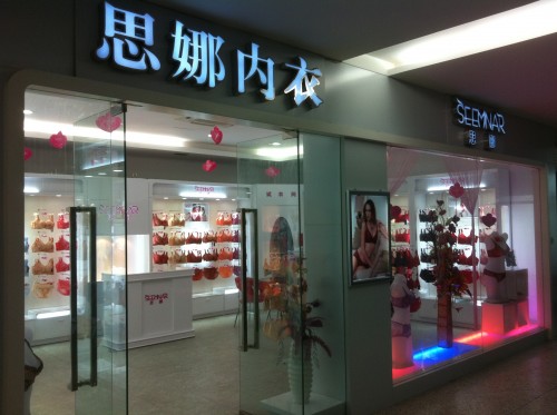 思娜内衣店铺形象