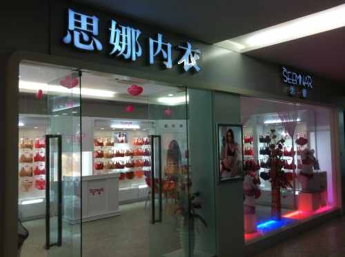 思娜内衣店铺形象