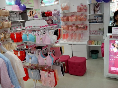 浪漫春天内衣店铺形象