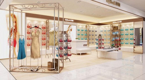 浪漫香榭丽内衣店铺展示