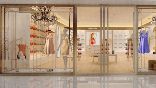 浪漫香榭丽内衣店铺展示