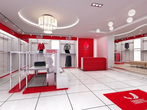 中羽羽绒服店铺形象