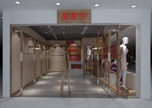 曼茜纱女装店铺展示