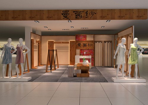 曼茜纱女装店铺展示
