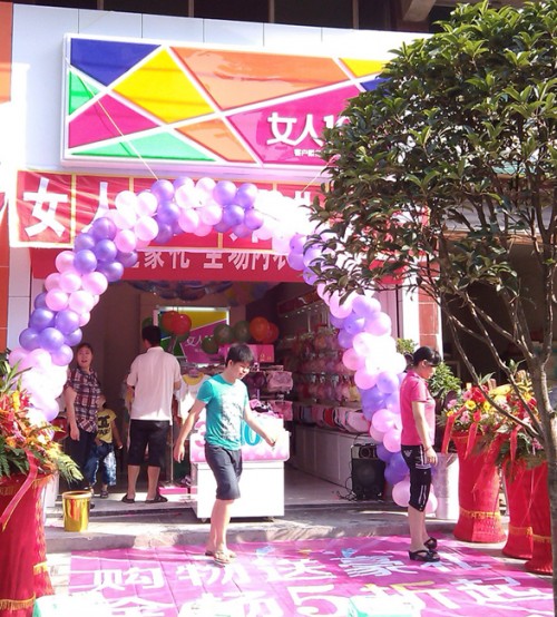 女人100内衣店铺形象