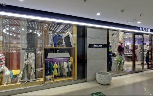 九九良品男装店铺展示