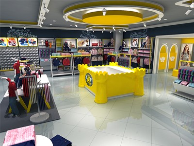 特步童装店铺展示
