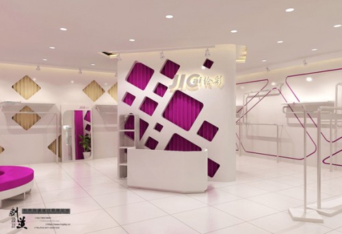 给彩女装店铺展示