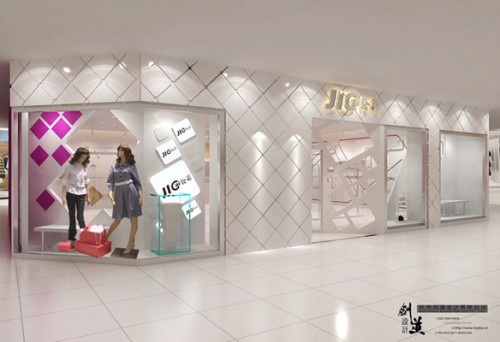 给彩女装店铺展示