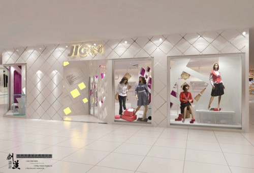 给彩女装店铺展示