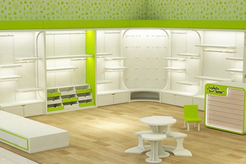 绿婴谷童装店铺展示