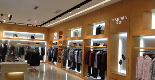 梦哲男装店铺展示