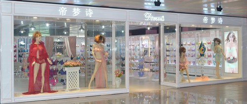 帝梦诗内衣店铺形象