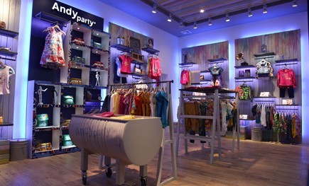 安迪派对童装店铺形象