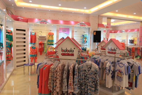 啵啵啦内衣店铺形象