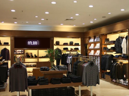侨质男装店铺形象