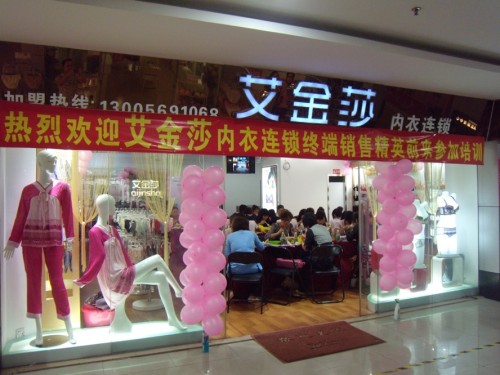 艾金莎内衣店铺形象