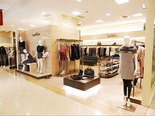 lafeta女装店铺展示
