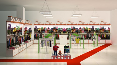 小魔女童装店铺展示