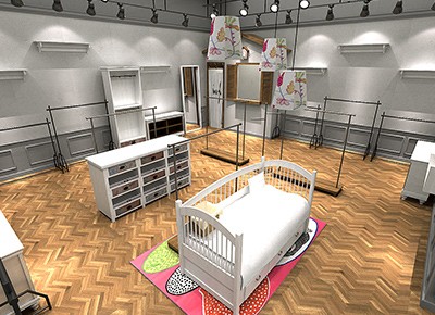 因否童装店铺形象