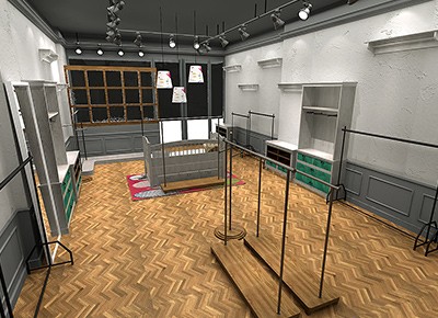 因否童装店铺形象