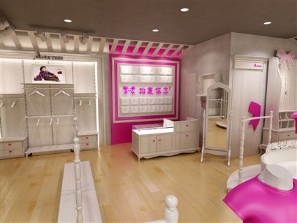 柏惠信子童装店铺展示