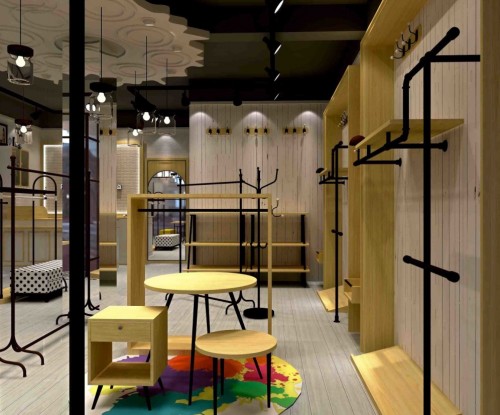 时尚自由点女装店铺展示