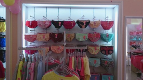 丽人花内衣店铺展示