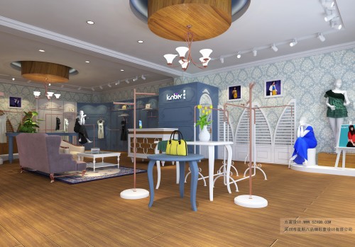 蓝缇儿女装店铺形象