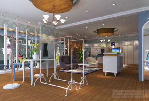 蓝缇儿女装店铺形象