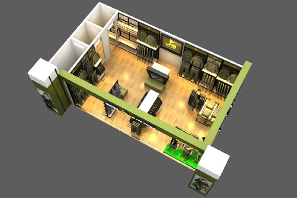 精英部落休闲装店铺展示