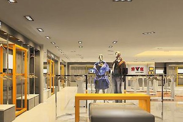 鸭鸭羽绒服店铺展示