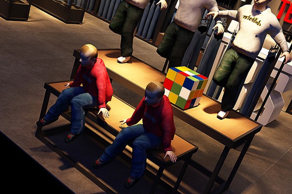 小积木童装店铺形象