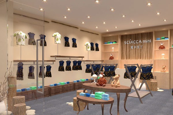 夏卡豆丁童装店铺展示