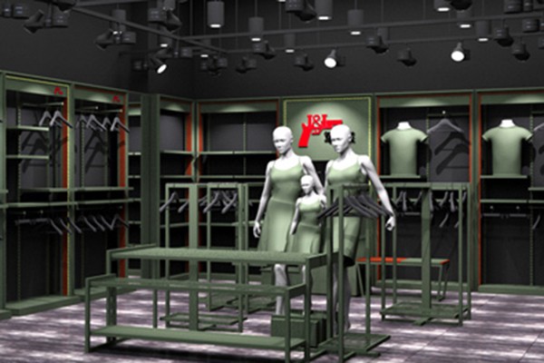 军之旅休闲装店铺形象