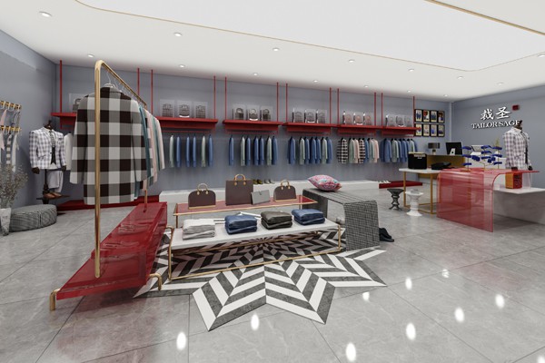 裁圣男装店铺展示