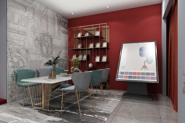 裁圣男装店铺展示