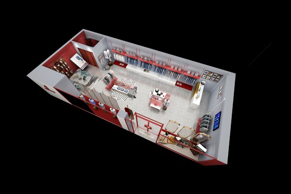 裁圣男装店铺展示