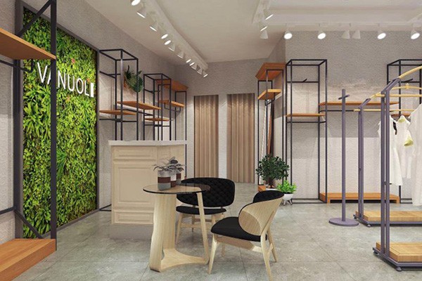 颜若蓝女装店铺展示