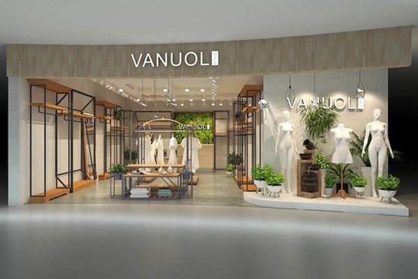 颜若蓝女装店铺展示