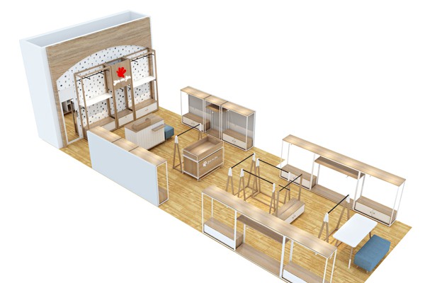 捷米梵童装店铺展示