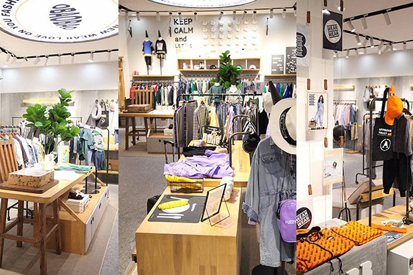 欧抱抱童装店铺展示