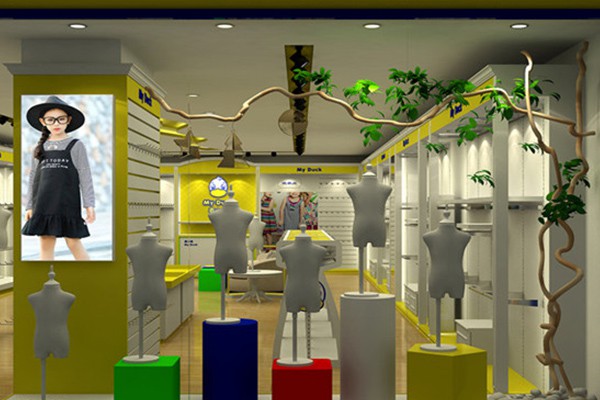 麦小鸭童装店铺展示