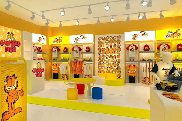 加菲猫童装店铺展示