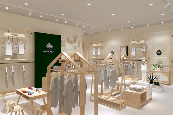 森虎儿童装店铺展示
